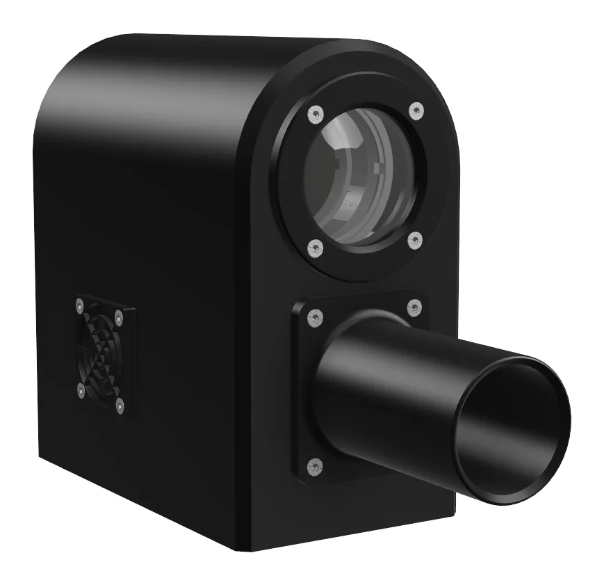 Rendu 3D du boîtier RAPACE 70, optique et oculaire