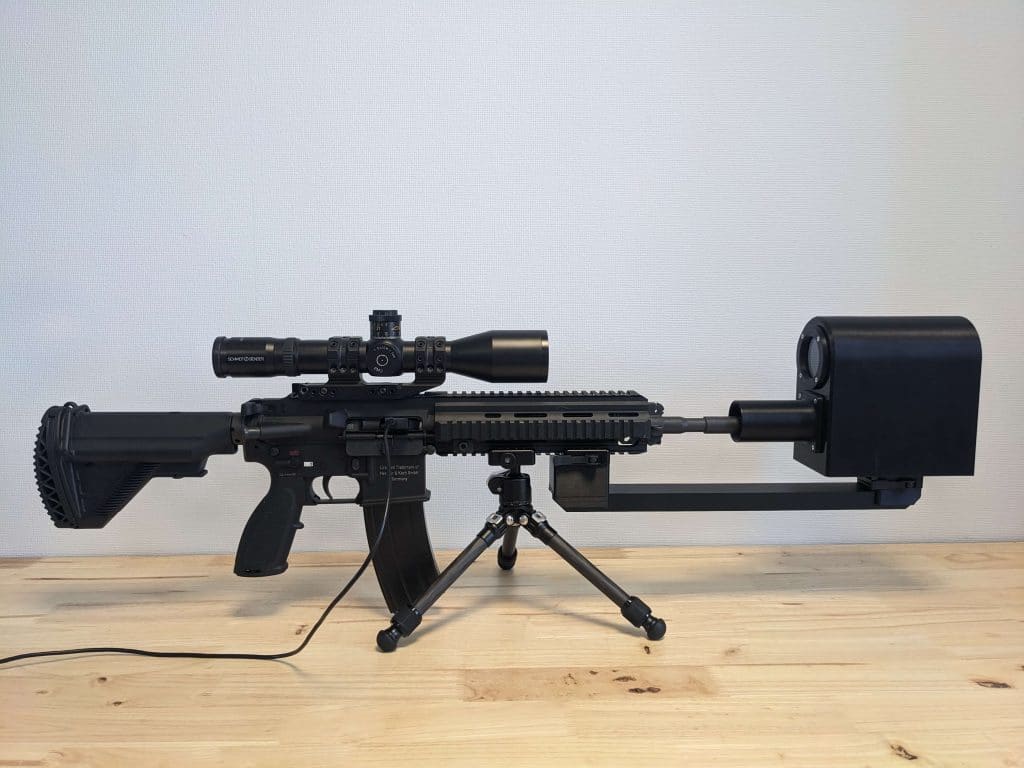 Starnav | Photographie d'une HK416 équipé d'un RAPACE.