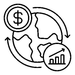 Planète entourée d'argent.